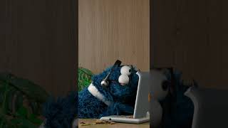 Cookie Monsters Working Lunch sesamestreet [upl. by Anyala]