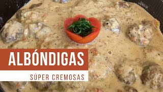 Albóndigas de carne molida con CREMA de leche [upl. by Enelcaj]