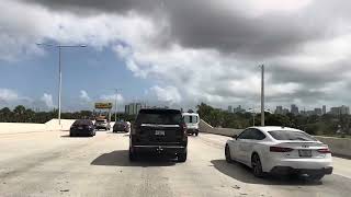 Driving from the City of Miami Springs to Downtown Miami [upl. by Adna543]