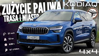 2024 Škoda Kodiaq 20 TDI DSG 4x4 193 KM  Test zużycia paliwa  4K [upl. by Ecadnak]