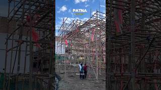 Patna  Etwarpur me ban rha h Swami Narayan mandir ke theme pe Pandal ✨shorts ytshorts patna [upl. by Klapp]