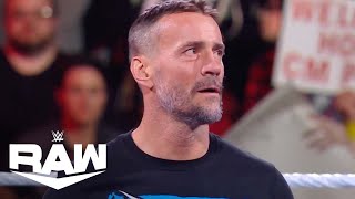 CM PUNK is BACK at WWE  WWE Raw Highlights 112723  WWE on USA [upl. by Enelyt]