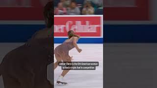 Amber Glenn SMOKES her triple axel landing ⛸🎉 [upl. by Ilellan]