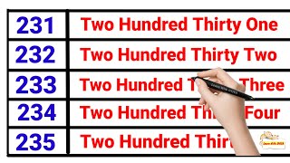 Number Names  Write the Numbers in Words  English Spelling  Counting Numbers  Number Name [upl. by Gorton]