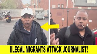 WATCH AS British Political Party Leader ATTACKED By Illegal Migrants Outside Hotel [upl. by Grover]