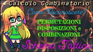 CALCOLO COMBINATORIO Schema Furbo per risolvere gli esercizi [upl. by Nahte36]