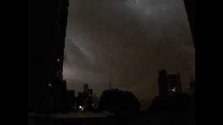 Tormenta eléctrica en Rosario Argentina  522014 [upl. by Annadiana]