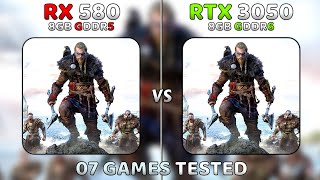 RTX 3050 vs RX 580  Same Vram But How Big Is The Difference [upl. by Gibun217]