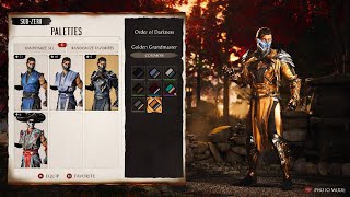 New MK1 season 3 SubZero skin Order of darkness [upl. by Oznecniv256]