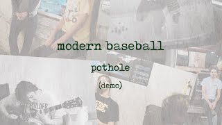 Modern Baseball  quotPothole Demoquot Official Lyric Visualizer [upl. by Yldarb]