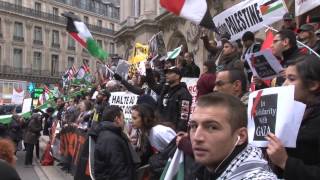 Manifestation proPalestinienne  Paris  France 24 novembre 2012 [upl. by Aennil]