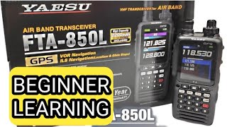 YAESU FTA850L  How to Scan [upl. by Amlet]