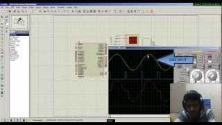 Firing angle control of TRIAC using ATmega16 microcontroller Simulation [upl. by Piegari]