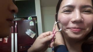 Face hair removing challenge 🤣 using EPILATOR face spring removal [upl. by Martine]