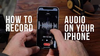 How to Record Audio with your iPhone  Voice overs Notes and Dictation [upl. by Otreblanauj971]