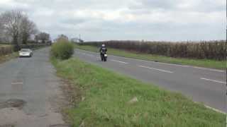 2011 Triumph Speed Triple Arrow Exhaust sound 3 into 1 flyby [upl. by Fabien104]