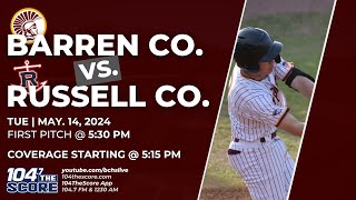 Barren County VS Russell County Baseball May 14 2024 [upl. by Siramed]