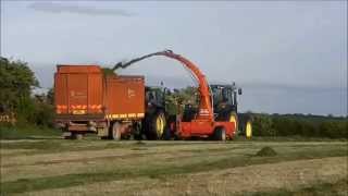 John Deere 6910s and JF at Silage [upl. by Everara]