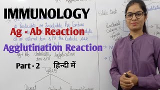 AgAb Reaction part2  Agglutination Reaction  Immunology  By Manisha maam [upl. by Navert930]