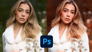 Photoshop 2023 Full Portrait Tutorial Skin Retouching amp Color Grading 19 [upl. by Maurene590]