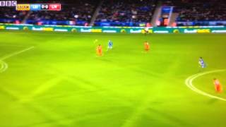 Jamie Vardys screamer vs Liverpool [upl. by Hsara]