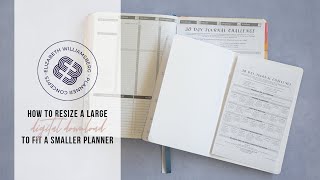 How To Resize a Large A4 or LetterSize PDF Download to fit a Small A5 or Medium B5 Planner [upl. by Ardnaet]