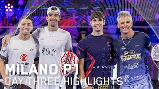 Milano Premier Padel P1 Highlights day 3 men [upl. by Nossyla]