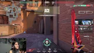 ACE Reaction by Garimaplayz valorant ace IshanSlayz gaming gamingshorts clove trending [upl. by Bascio443]