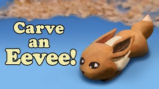 Carve Your Own Eevee  Step by Step Whittling Project [upl. by Ocirrej]