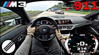 BMW M3 G80 XDrive 720HP STAGE 1 INFINITAS TEST DRIVE ON GERMAN AUTOBAHN🏎 [upl. by Sommer964]