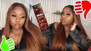 PERFECT BROWN HAIR  LOREAL HICOLOR SOFT AUBURN  BEGINNER FRIENDLY  DONMILY BODYWAVE HAIR [upl. by Aciretnahs79]