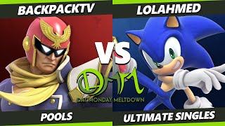 DAT MM 324  BackpackTV Captain Falcon Vs lolahmed Sonic Smash Ultimate  SSBU [upl. by Abdul]