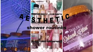 Aesthetic tik tok shower routines🚿  Tik Tok compilation🔮 [upl. by Niarb]