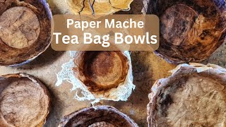 Easy Tea Bag Paper Mache Bowls [upl. by Ettelimay]