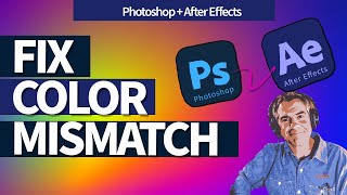 Fix Color Mismatch in Photoshop  After Effects [upl. by Yllib608]