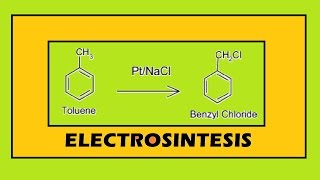 Electrosíntesis de Cloruro de Bencilo [upl. by Bridwell]