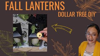 Trending Dollar Tree Lanterns DIY  Fall Edition [upl. by Slayton]