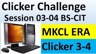 Clicker challenge session 03 and 04  bs cit 2 and bs cls clicker challenge  KYP ERA clicker 0304 [upl. by Akeemahs]