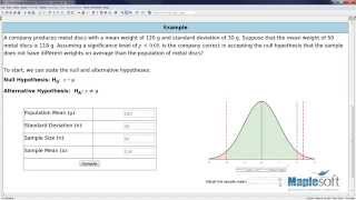 Inferential Statistics with Maple Ztests [upl. by Eniarol]