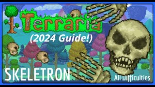 Terraria  How To Beat Skeletron Easy 2024 144 Guide [upl. by Sirenay]