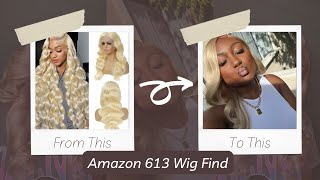 Under 100 Y’all better come get one of these 613 13x6 HD Lace Human Hair Wig from Amazon [upl. by Shult922]