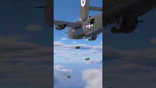 A B24 Liberator lets its bombs fly over Europe A strong longrange heavy bomber [upl. by Evelyn]