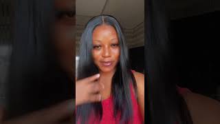 Talkto official hair AliExpress Glueless Wig Review shortsafrica gluelesswig [upl. by Land517]