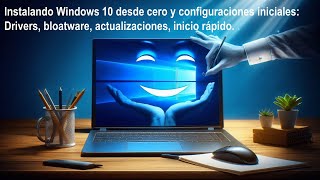 Instalando Windows 10 y configuraciones iniciales [upl. by Eladnyl]