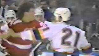 Bob Probert vs Todd Ewen Mar 7 1987 [upl. by Nama726]