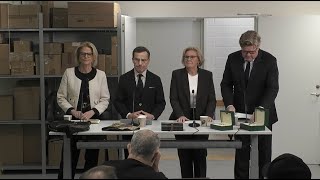 Statsministern finansministern och justitieministern besöker Polismyndigheten 4 november 2024 [upl. by Scevour966]