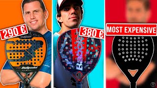 TOP 7 MOST EXPENSIVE PADEL RACKETS 2024 WORTH IT  the4Set [upl. by Stafford937]