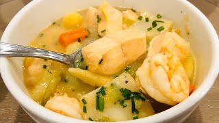 Fiskesuppe  Creamy Norwegian Fish Soup [upl. by Alimak]