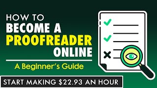 How to Become a Proofreader Online From Home  A Beginners Guide [upl. by Asila]