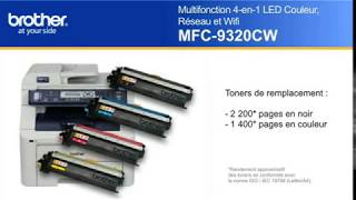 MFC9320CW  Imprimante Multifonction Laser  Brother [upl. by Galitea587]